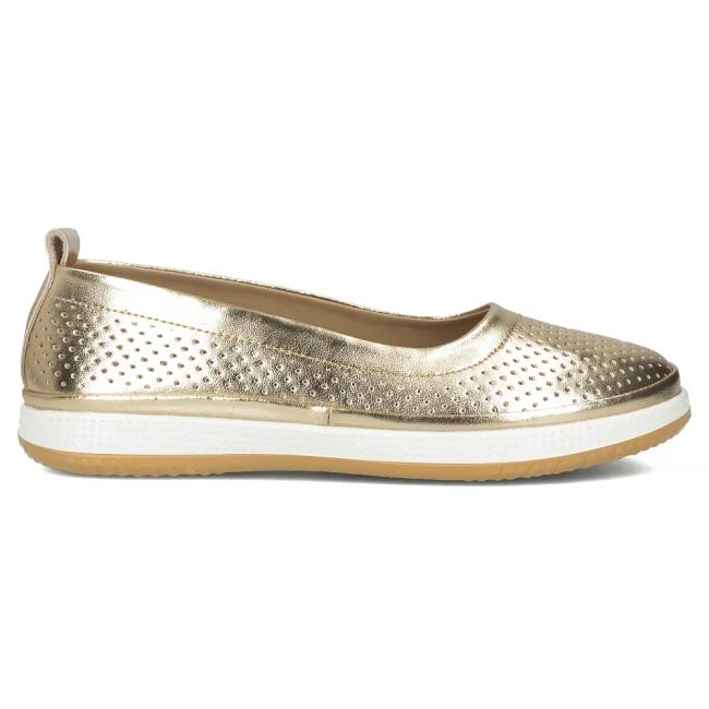 Leather ballerinas Filippo DP7008/25 GO gold