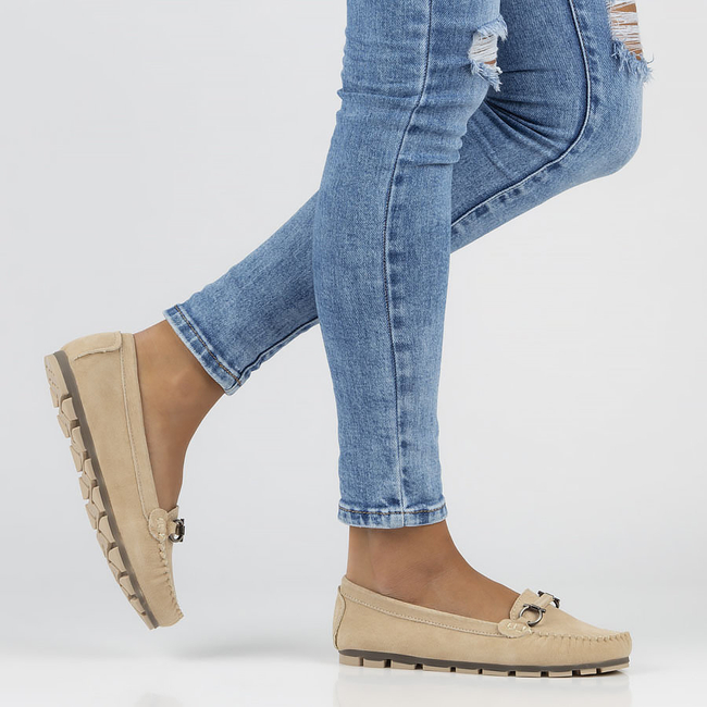 Leather loafers Filippo DP3613/23 BE beige