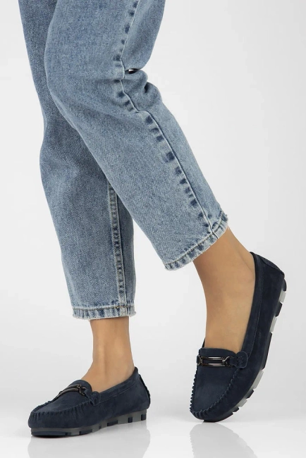 Leather loafers Filippo DP1202/24 NV navy blue