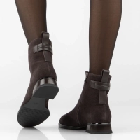 Leather heeled ankle boots Filippo DBT8182/26 D BR brown