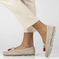 Leather loafers Filippo DP6136/25 BE beige