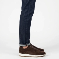 Skórzane sneakersy Filippo MP8276/26 D BR ciemnobrązowe