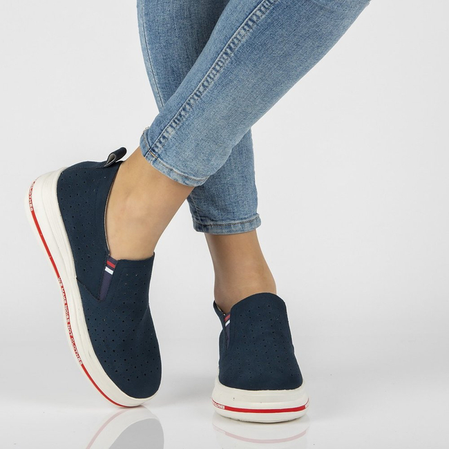 Leather Shoes Filippo DP2009/21 NV navy blue