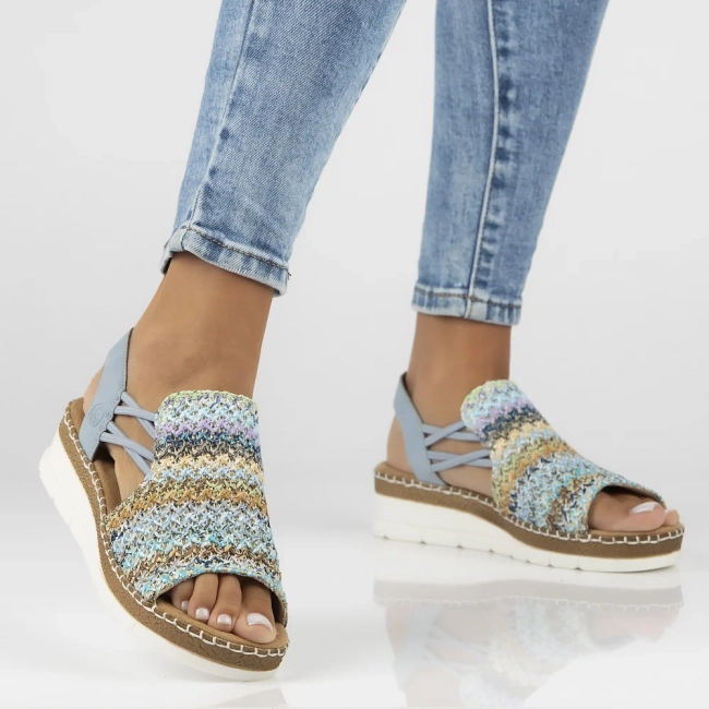 Sandals Rieker V1241-90 blue