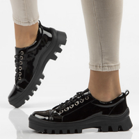 Leather shoes FILIPPO DP3522/22 BK black