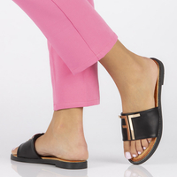 Klapki Filippo DK2103/22 BK czarne