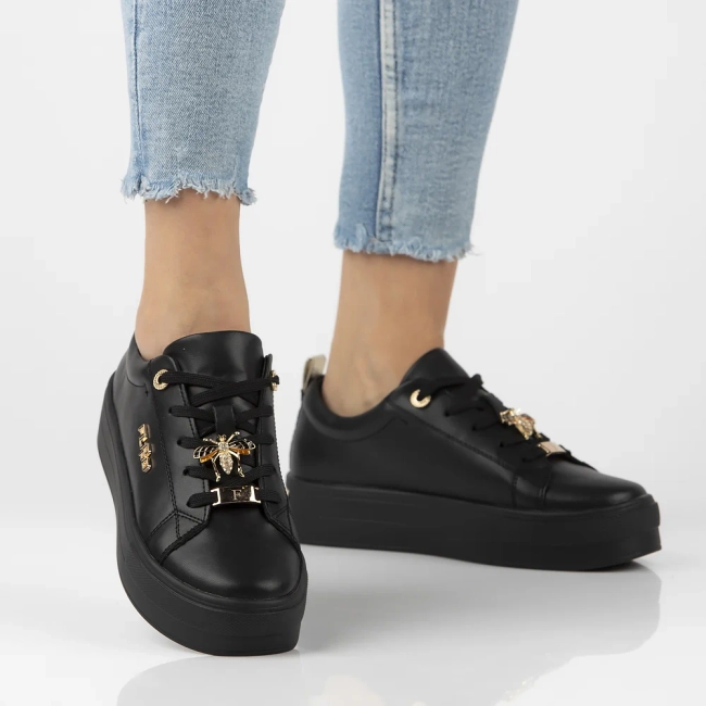 Leather shoes Filippo DP3533/25 BK DI black