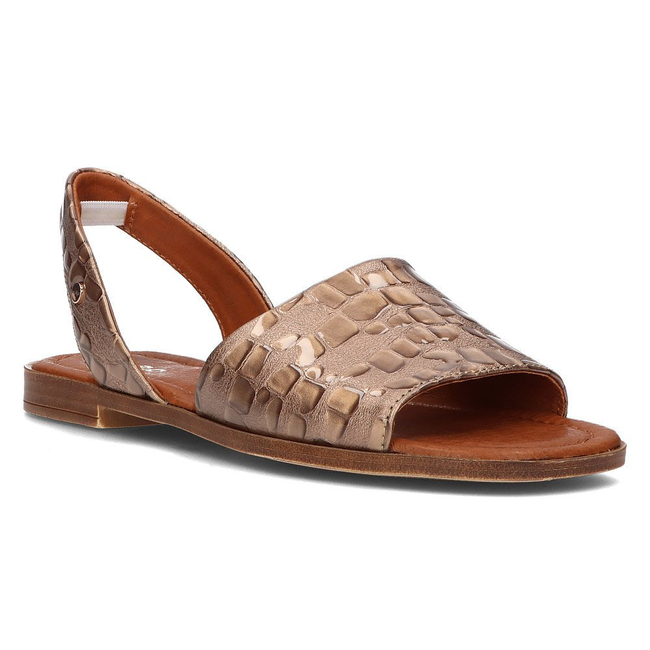 Leather sandals Filippo 40215 taupe