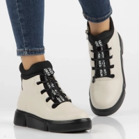 Leather ankle boots Filippo DBT6532/25 BE beige