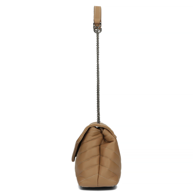 Handbag Toscanio Leather Messenger Bag C199 beige