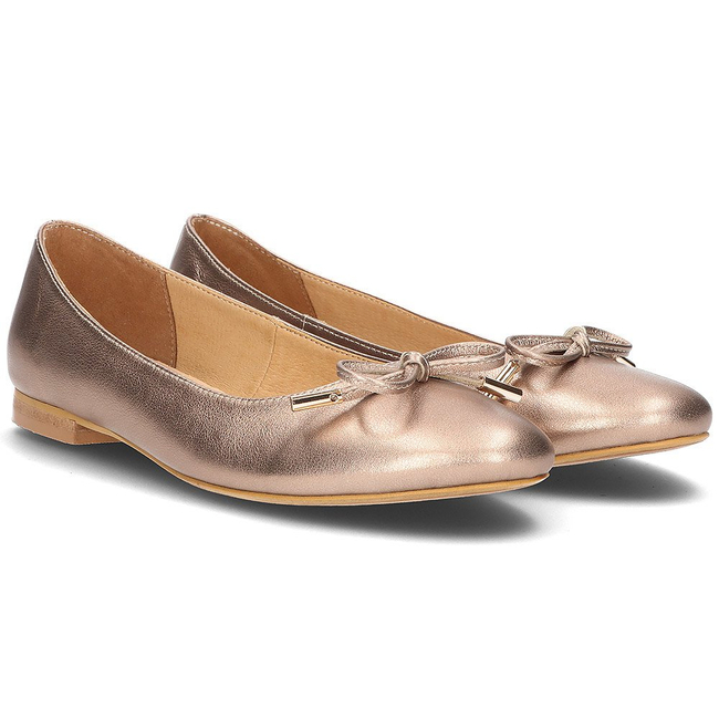 Leather ballerinas Alexio Giorgio 047 gold