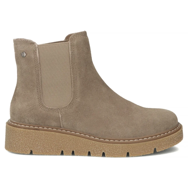 Leather ankle boots Filippo DBT7261/25 TP taupe