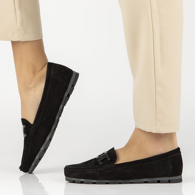 Leather loafers Filippo DP3630/23 BK black