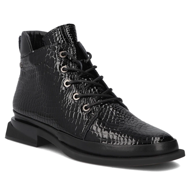 Leather ankle boots Filippo DBT7140/25 BK black