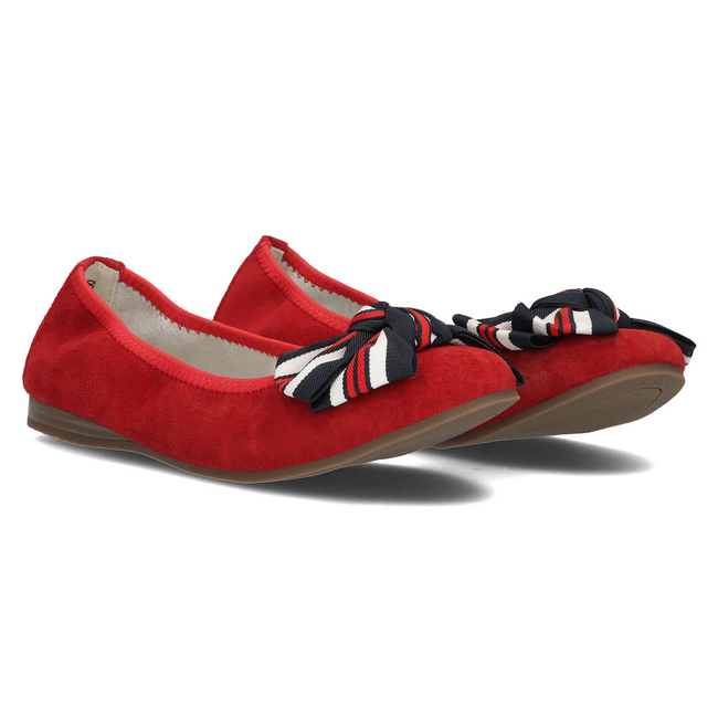 Leather ballerinas Filippo DP3634/22 RD red