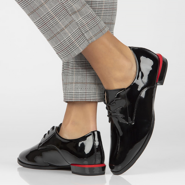 Leather shoes Filippo DP4188/22 BK black