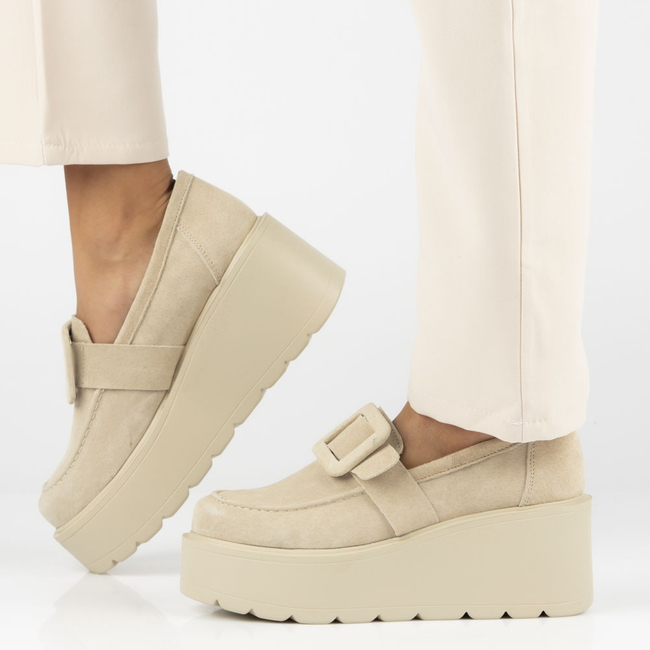 Leather shoes Filippo DP4692/23 BE beige