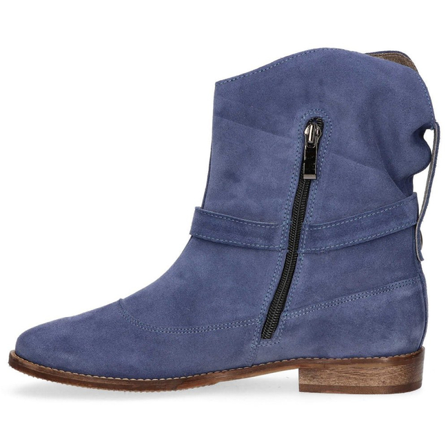 Botki Filippo 512 Niebieski Welur
