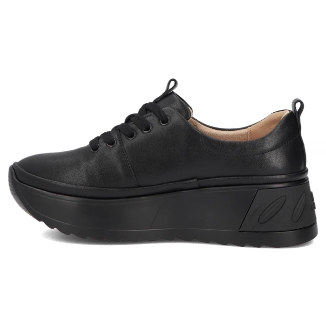 Skórzane sneakersy Filippo DP8006/26 BK czarne