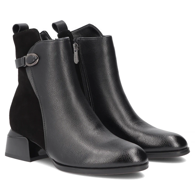 Leather ankle boots Filippo DBT8046/26 BK black
