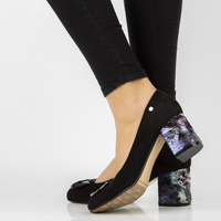 Czółenka Filippo DP1559/20 BK FL czarne