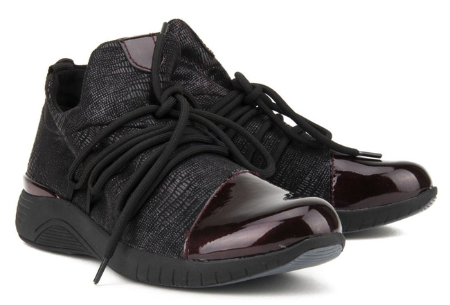 Półbuty Jana 8-23709-23 549 Bordeaux