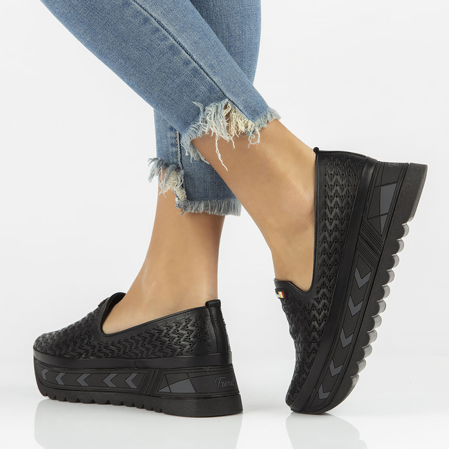 Leather shoes Filippo DP3906/22 BK black