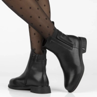 Leather ankle boots Filippo DBT7200/25 BK black