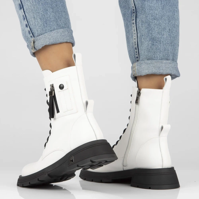 Artiker leather boots 53C0213 white