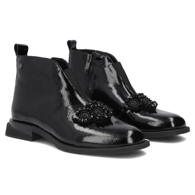 Leather ankle boots Filippo DBT7990/26 BK L black