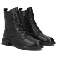 Leather ankle boots Filippo DBT8129/26 BK black