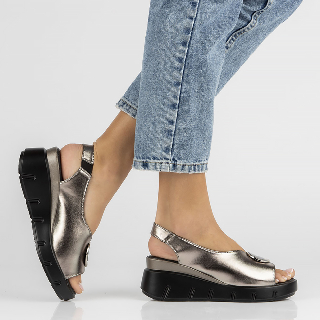 Leather sandals Filippo DS4457/23 GN gunmetal