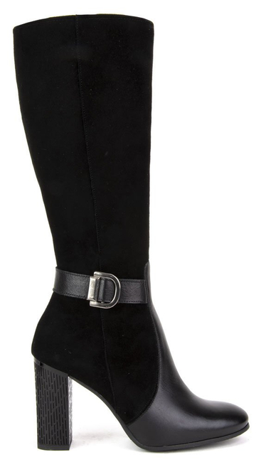 Kozaki Filippo 1403 Czarny Zamsz