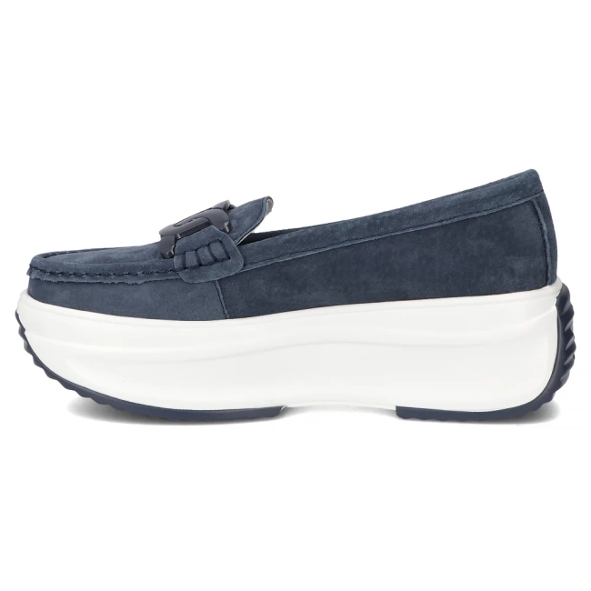 Leather shoes Filippo DP6132/25 NV navy blue