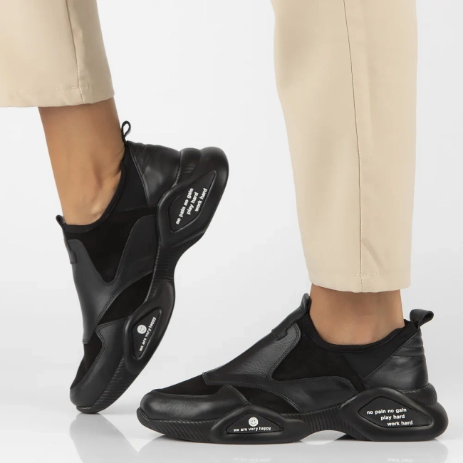 Leather shoes Filippo DP3911/22 BK black