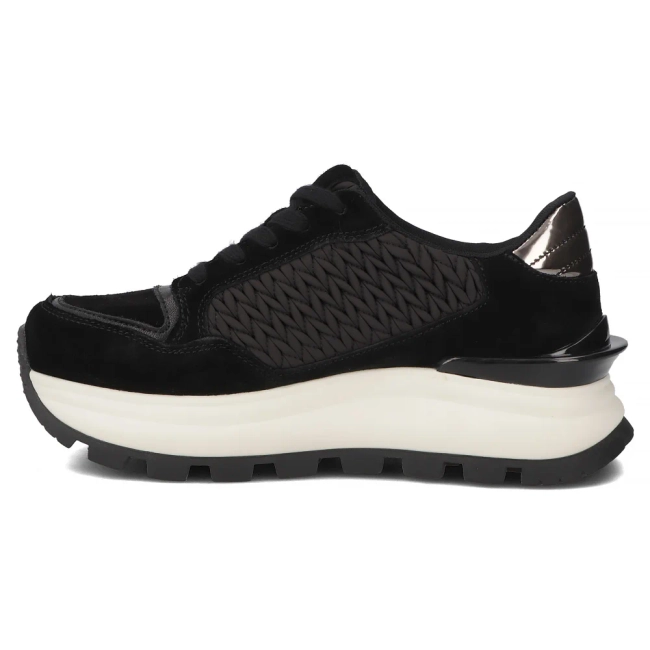 Leather sneakers Filippo DP7410/25 BK black