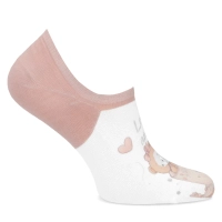 Women's Socks LM23-118 pink teddy bear