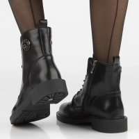 Leather ankle boots Filippo DBT7153/25 BK black