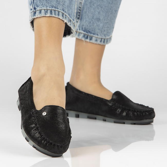 Leather loafers Filippo DP2037/23 BK PT black