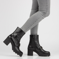 Leather ankle boots Simen 4365A black