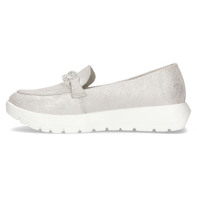 Leather shoes Filippo DP4553/23 SI silver