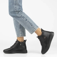 Leather ankle boots Filippo DBT4215/25 BK BK black