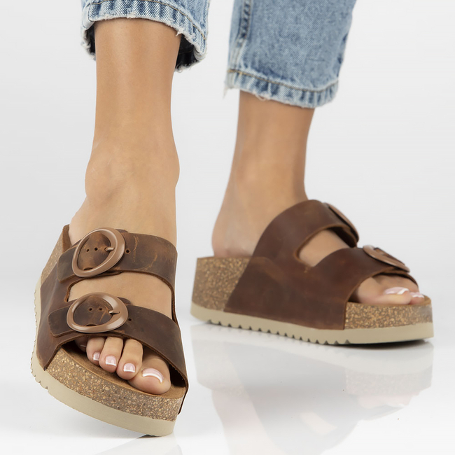 Slippers Yokono VELEZ-003 brown