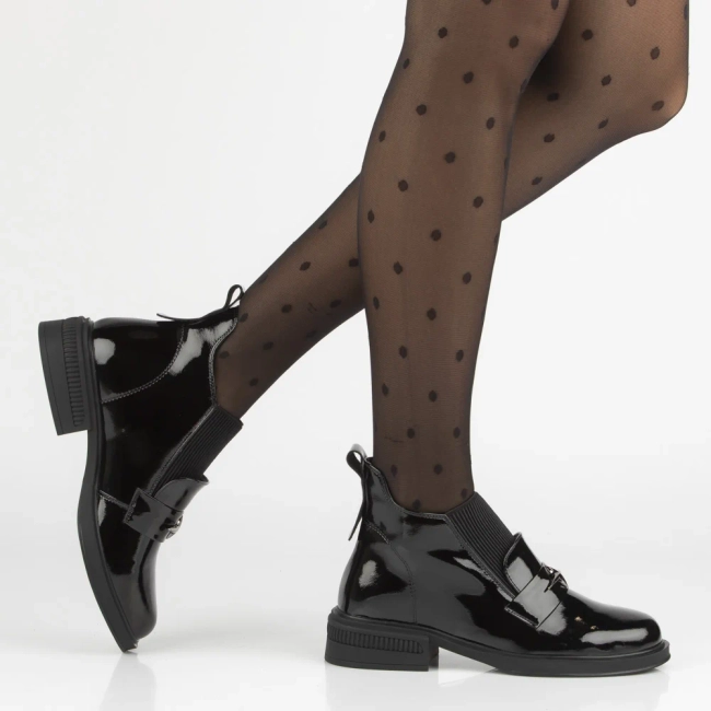 Leather ankle boots Filippo DBT7313/25 BK black