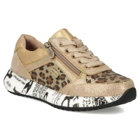 Skórzane sneakersy Laura Vita burton 11 dore beżowe