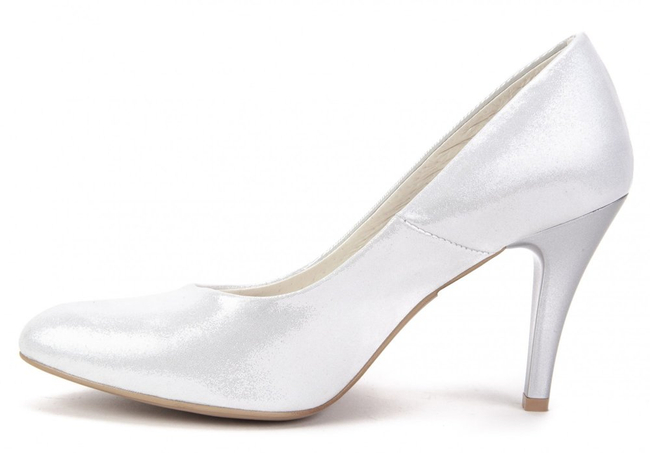 Pumps Filippo 097 Silver Satin