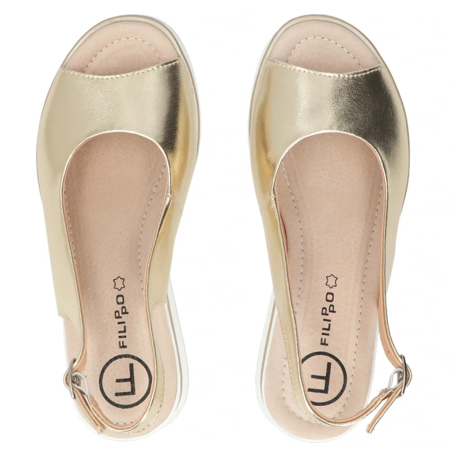 Leather sandals Filippo DS6153/26 GO gold