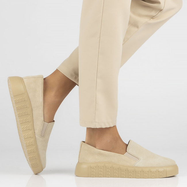 Leather shoes Filippo DP4683/23 BE beige