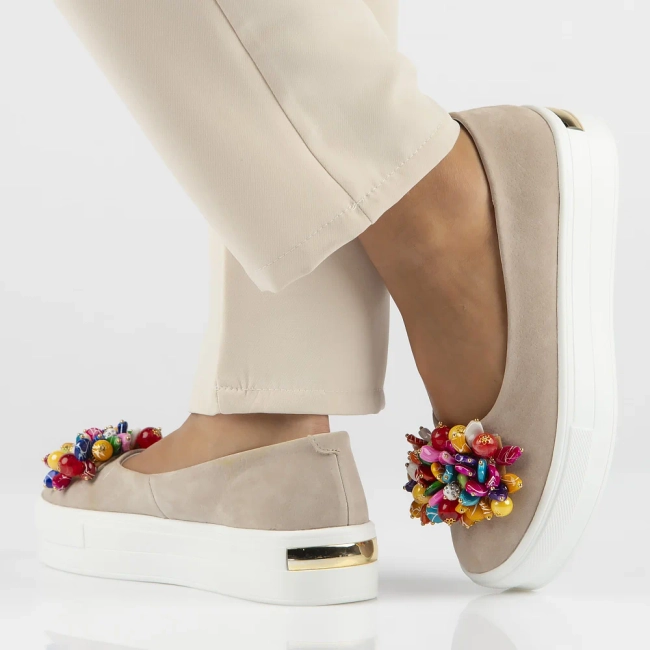 Leather shoes Filippo DP6024/24 BE beige