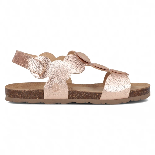 Leather sandals Yokono VILLA-088 PER SALMON/PARDO pink